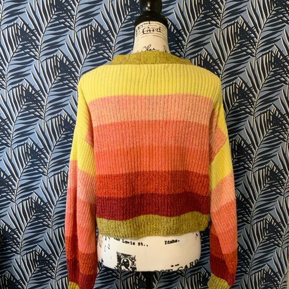 #17 EUC Urban Outfitters Cropped Button Down Sweater Medium - Picture 2 of 3